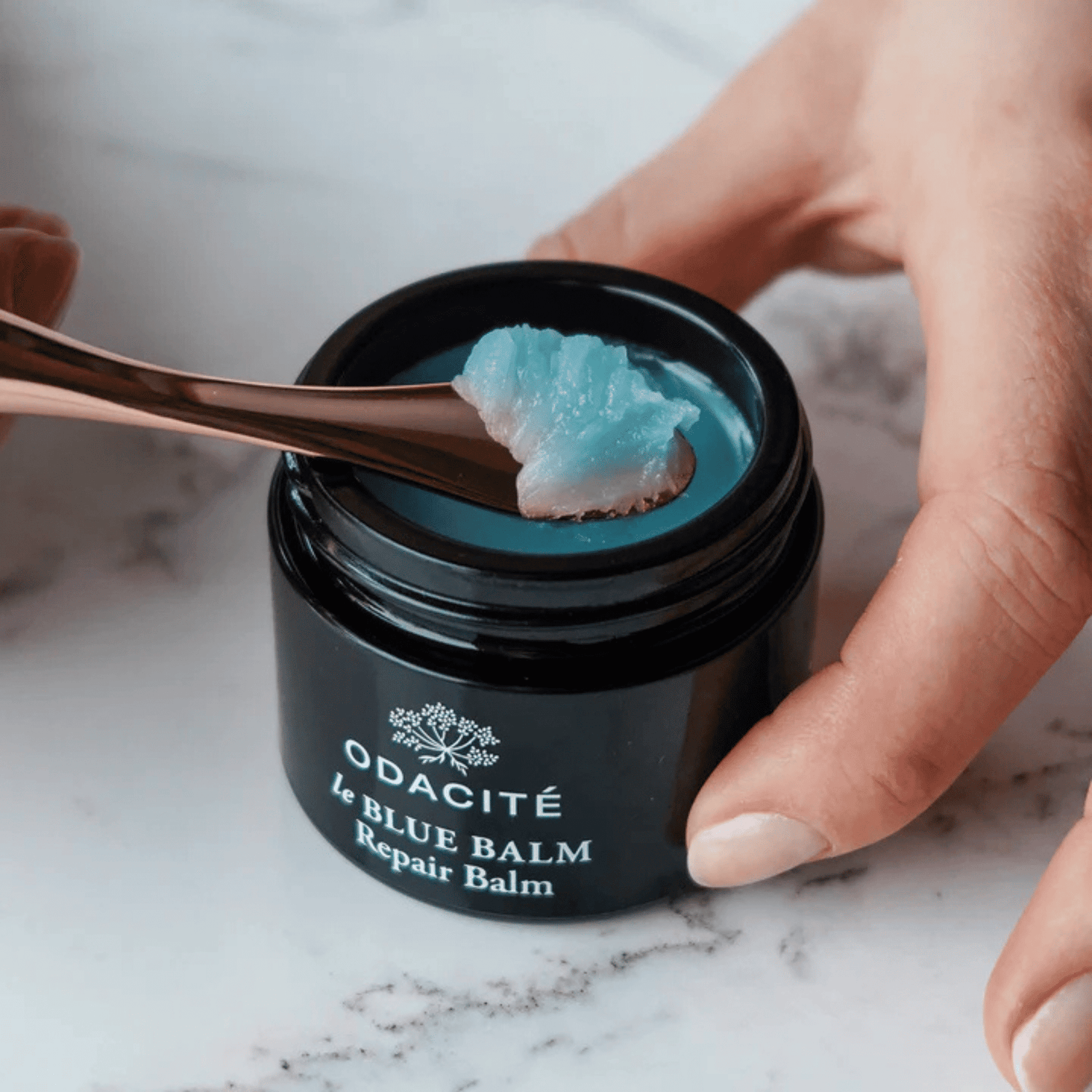 Blue Balm Odacité France Application